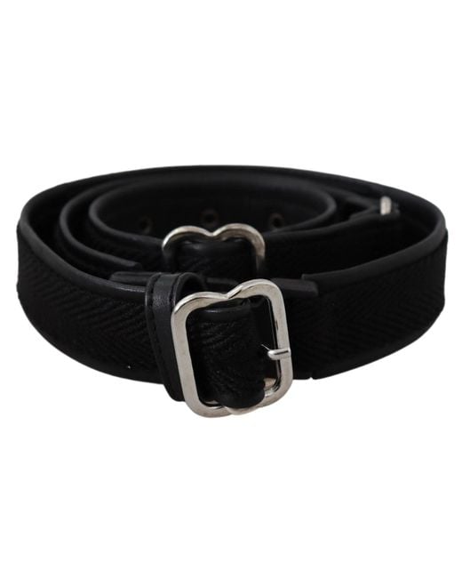 Gianfranco Ferré Black Chic Leather Waist Belt With Chrome Buckle