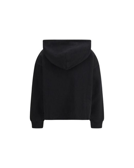 MM6 by Maison Margiela Black Cotton Sweatshirt