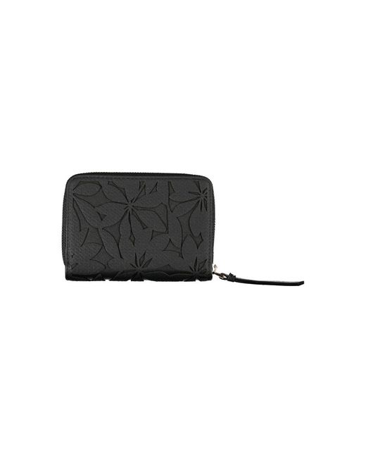 Desigual Black Chic Wallet With Elegant Detailing