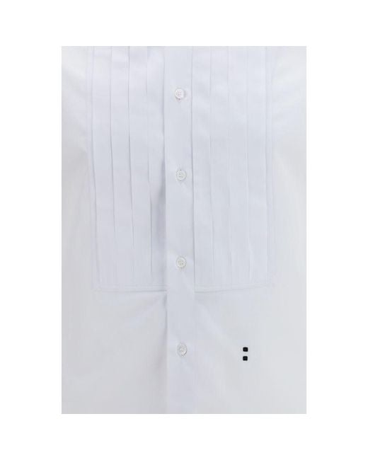 Fendi White Cotton Dress Shirt for men