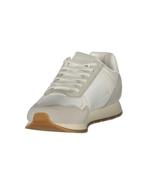 Tommy Hilfiger White Retro Runner Lightweight Sneaker for men