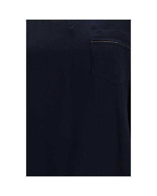 Fabiana Filippi Blue Viscose T-Shirt