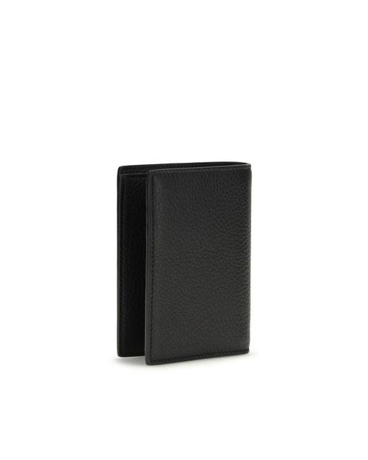 Saint Laurent Black Calf Leather Bos Taurus Wallet for men