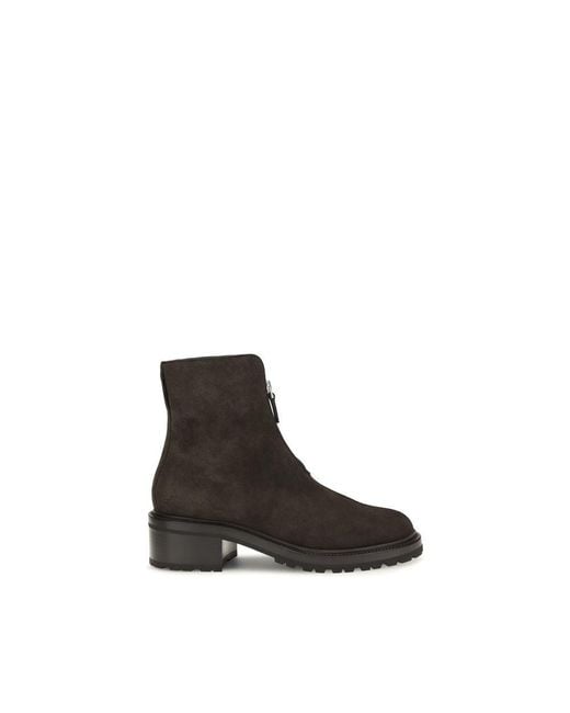 The Row Brown Suede Leather Ankle Boots