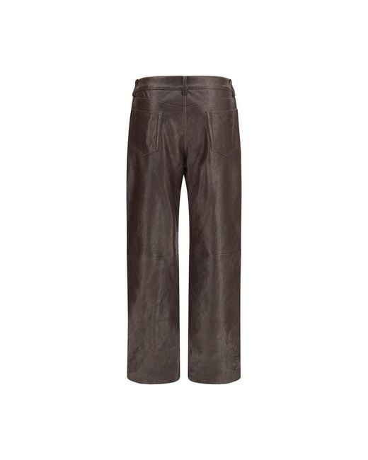 Magda Butrym Brown Leather Pants