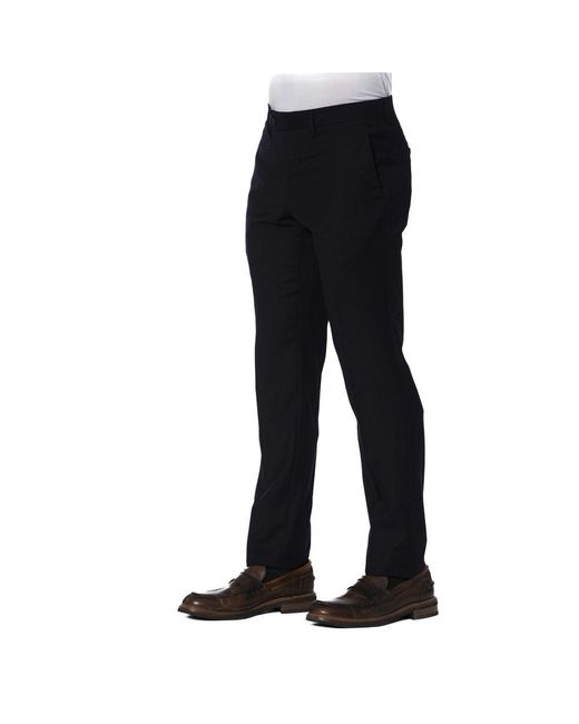 Trussardi Black Blue Polyester Jeans & Pant for men