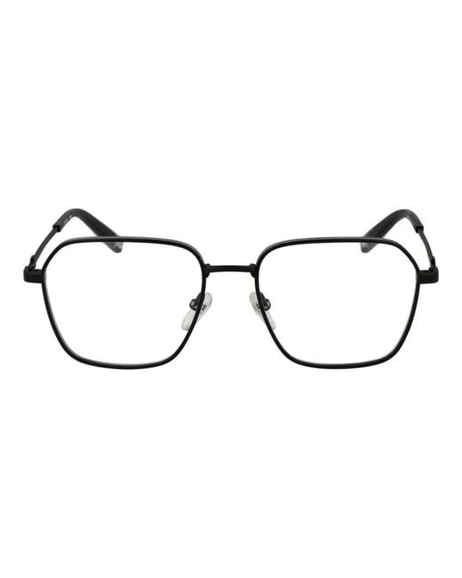 Fila Black Stainless Steel Glasses (Frames)