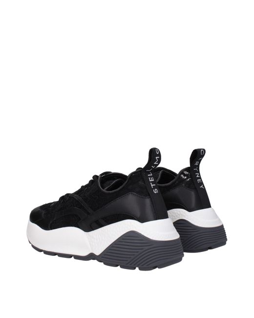 Stella McCartney Blue Black Fabric Sneakers