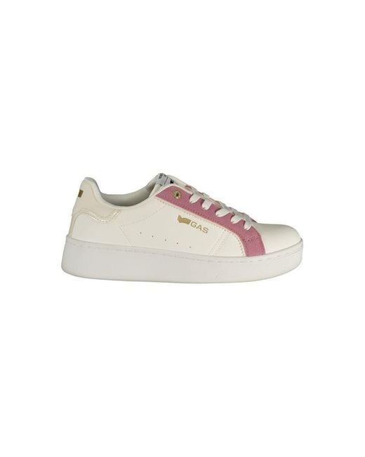 Gas Pink White Polyurethane 's Sneaker