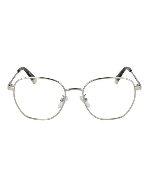 Polaroid Metallic Silver Metal Glasses (frames) for men