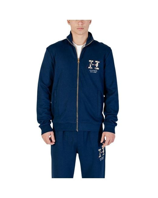 Tommy Hilfiger Blue Recycled Cotton Sweatshirt for men