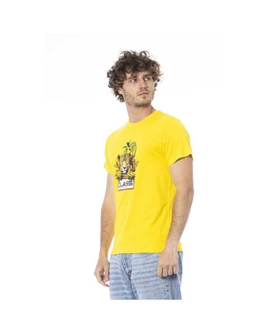 Roberto Cavalli Yellow Cotton Men T for men