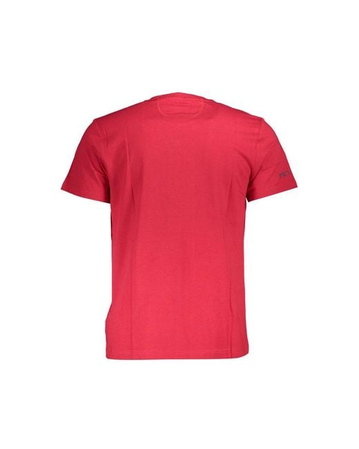 La Martina Red Pink Cotton T for men