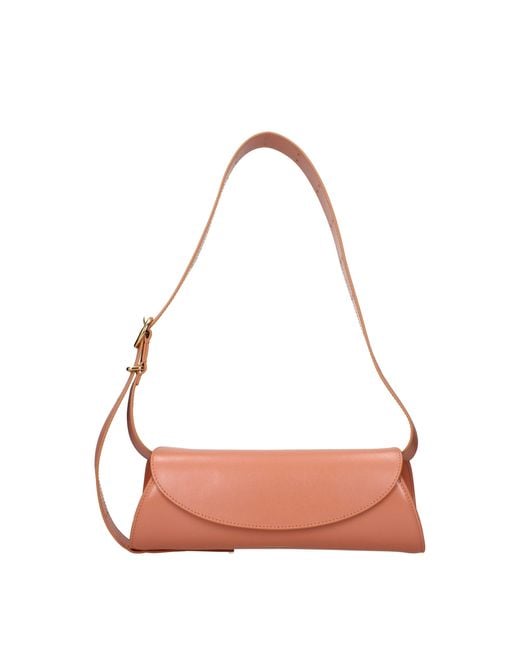 Jil Sander Pink Leather Crossbody Bag