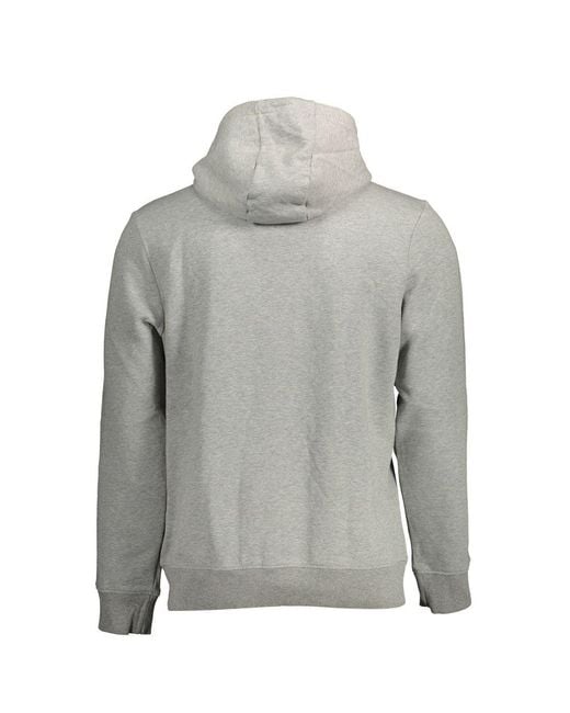 Napapijri Gray Cotton Hoodie for men