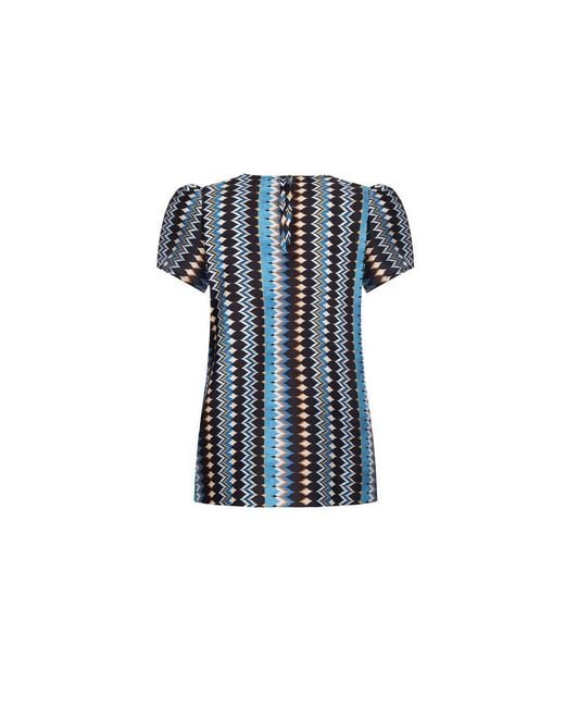 Rinascimento Blue Turquoise Polyester Shirt