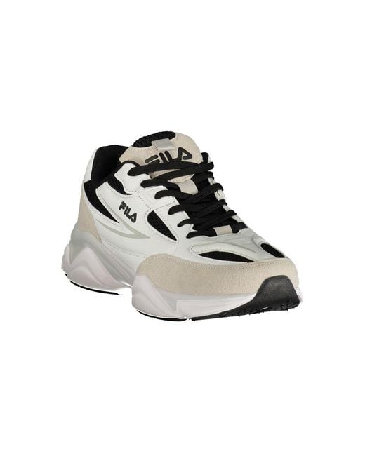 Fila White Polyurethane Men Sneaker for men