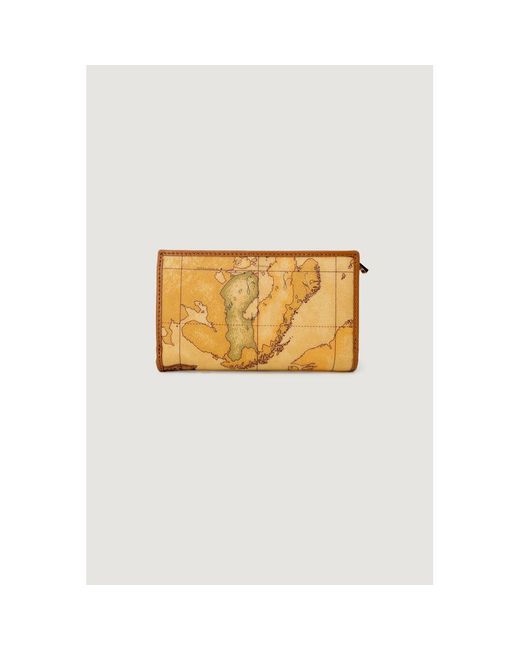 Alviero Martini 1A Classe Metallic Brown Polyester Wallet