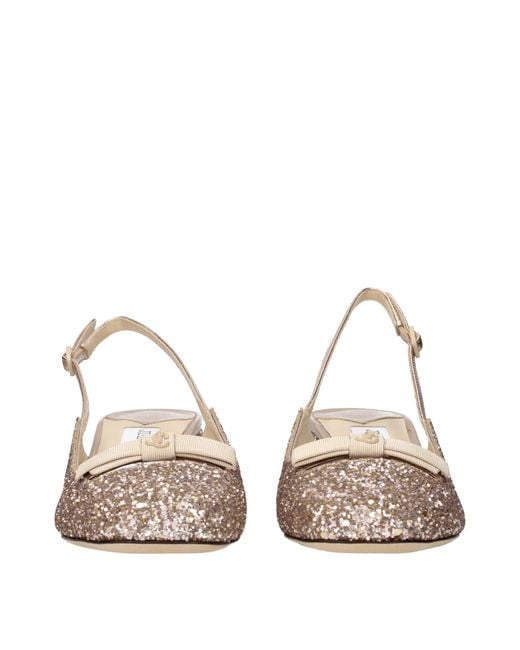 Jimmy Choo Natural Pink Plastic Flat Sandals