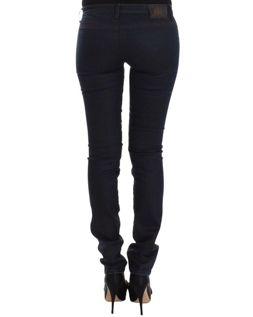 Ermanno Scervino Blue Chic Dark Slim Jeans For Elegant Style
