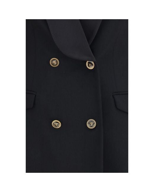 Versace Black Wool Oves Aries Blazer