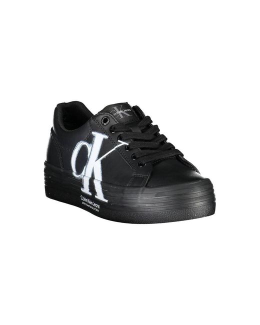 Calvin Klein Black Leather Sneaker
