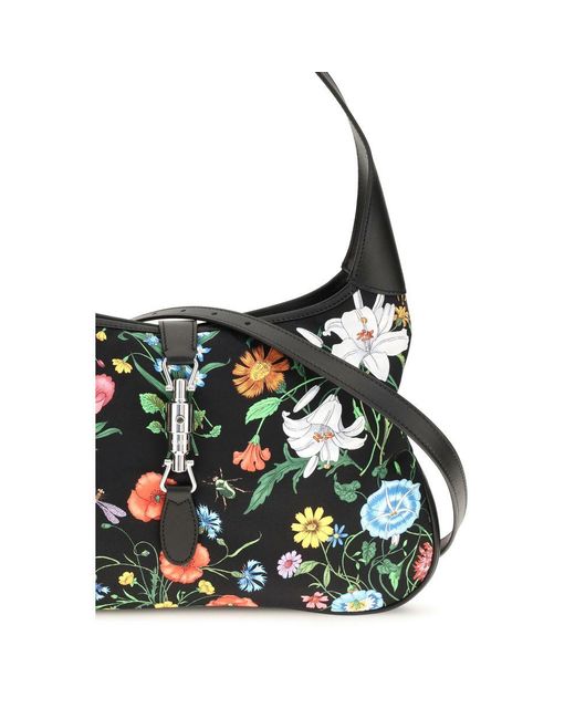 Gucci Blue Multicolor Nylon Shoulder Bag