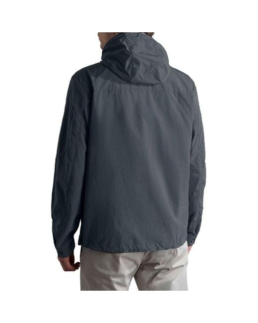 Paul & Shark Blue Gray Nylon Shell Jacket for men