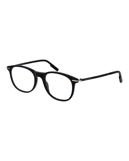 Zegna Black Plastic Glasses (Frames) for men
