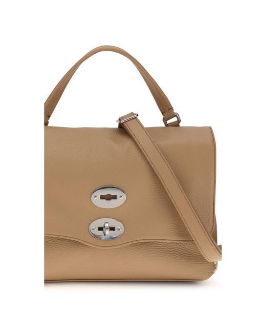 Zanellato Natural Beige Calf Leather Bos Taurus Handbag