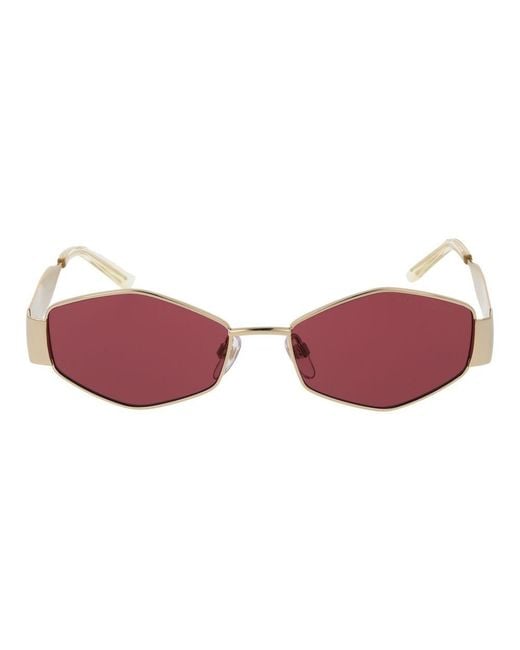 Marc Jacobs Red Gold Metal Sunglasses