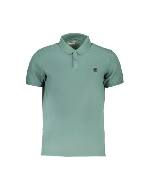 Timberland Green Cotton Polo Shirt for men
