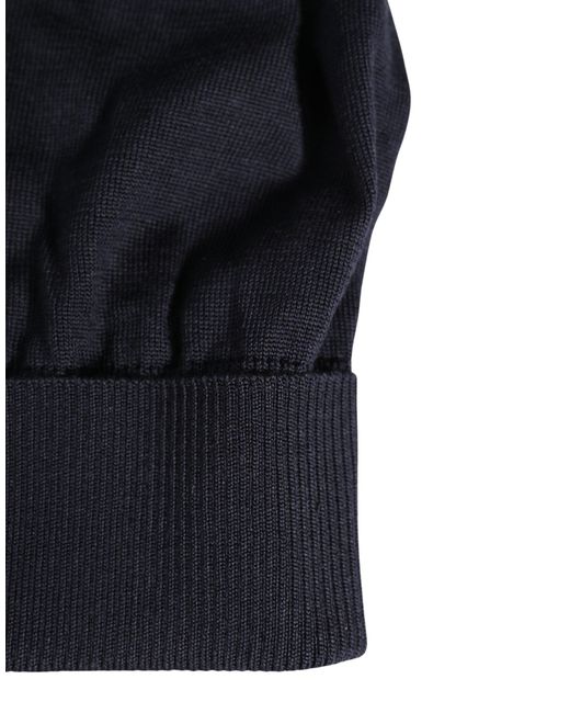 Dolce & Gabbana Blue Solid Wool Knitted Winter Beanie Cap Hat for men