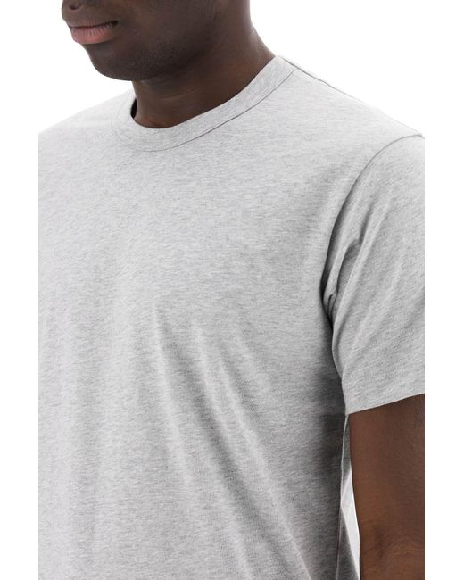 Comme des Garçons Gray Comme Des Garcons Shirt Logo Print T-Shirt for men