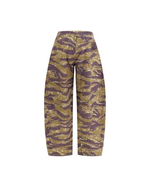 R13 Brown Multicolor Cotton Casual Pants
