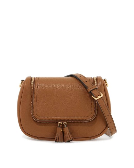 Anya Hindmarch Brown "Vere Soft Shoulder Bag"