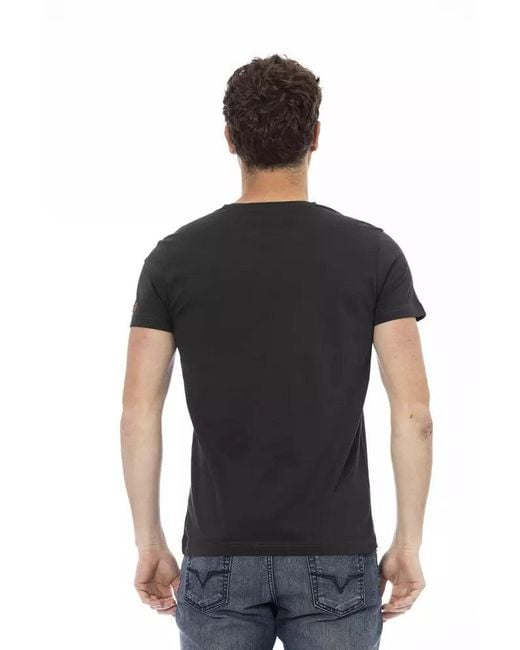 TRUSSARDI ACTION Black Cotton Men T for men