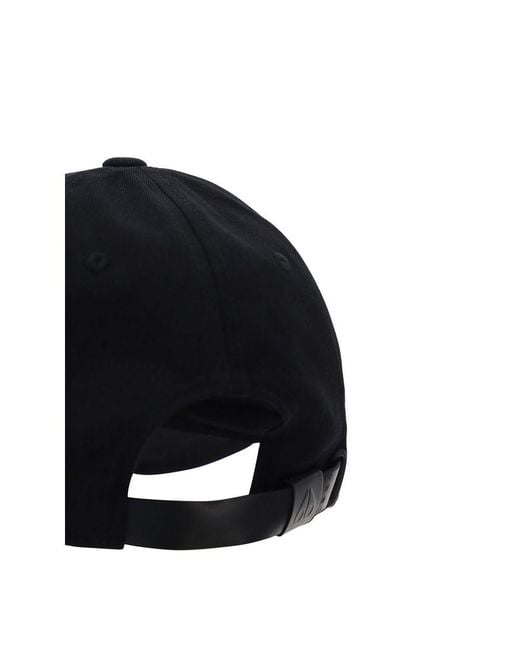 Moose Knuckles Blue Black Cotton Cap (baseball Hat) for men