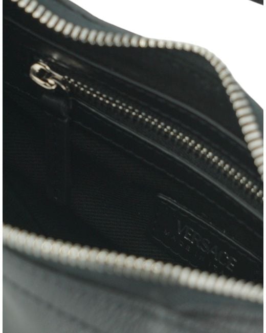 Versace Black Elegant Mini Hobo Shoulder Bag