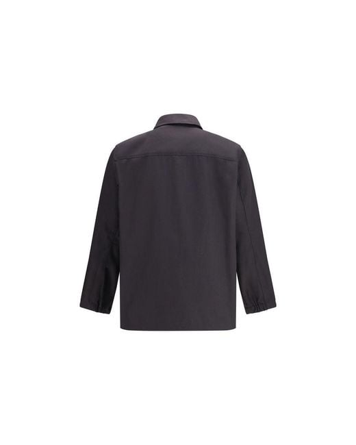 GR10K Blue Gray Cotton Coat for men