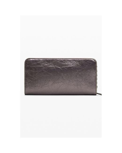Desigual Gray Elegant Polyethylene Wallet With Finish