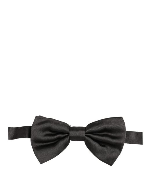 Dolce & Gabbana Black Silk Bow Tie for men