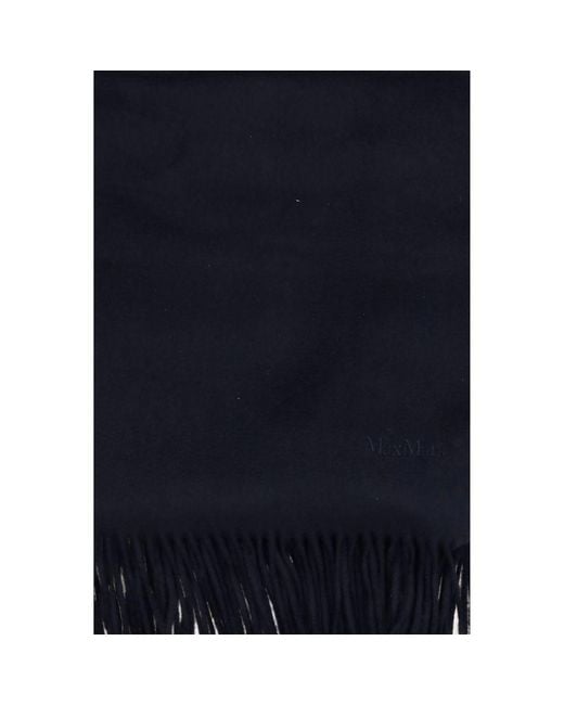 Max Mara Blue Cashmere Scarf