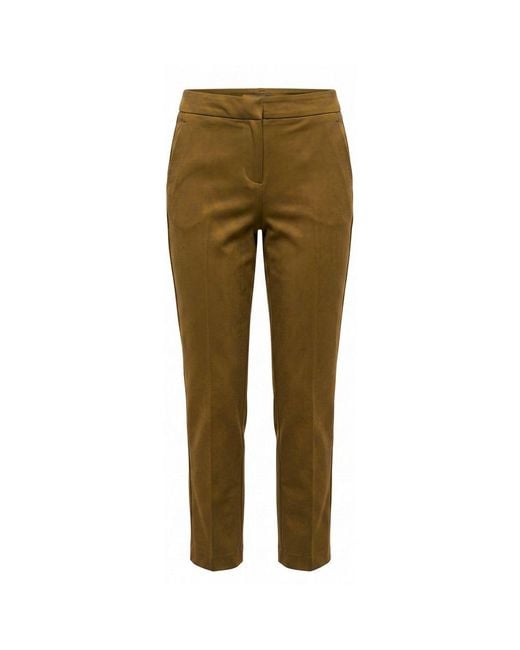 Trussardi Green Brown Cotton Pants
