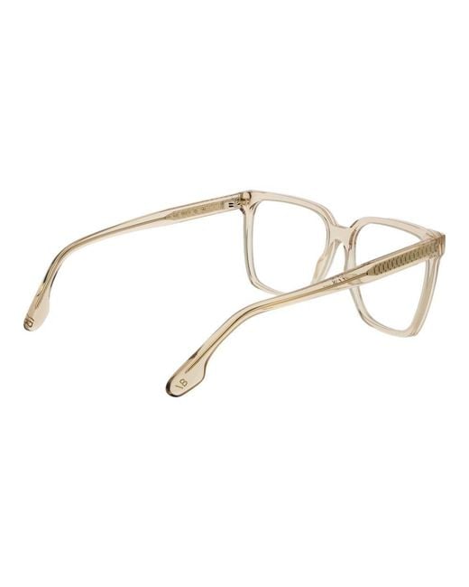 Victoria Beckham Metallic Beige Acetate Glasses (frames)