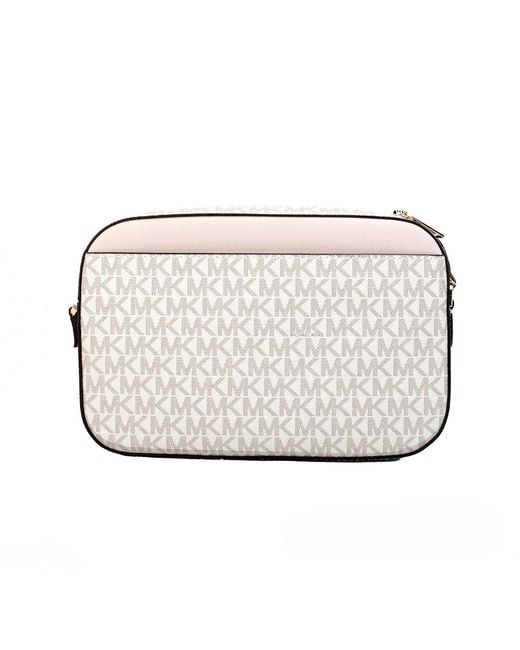 Michael Kors Metallic Adult Saffiano Leather Chain Zip Crossbody Handbag