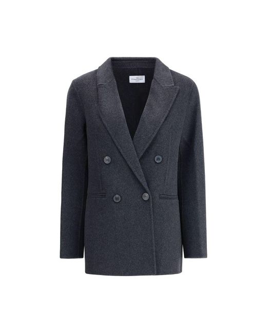 The Dynamis Studio Blue Wool Blazer Coat