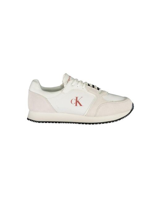 Calvin Klein White Leather Sneaker for men