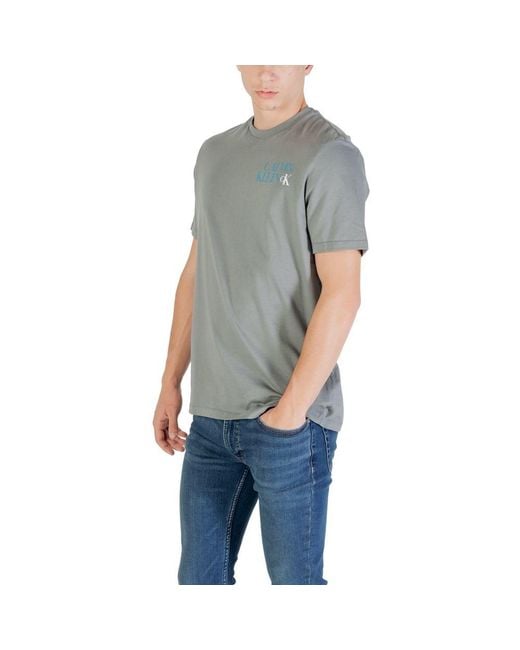 Calvin Klein Gray Cotton T for men
