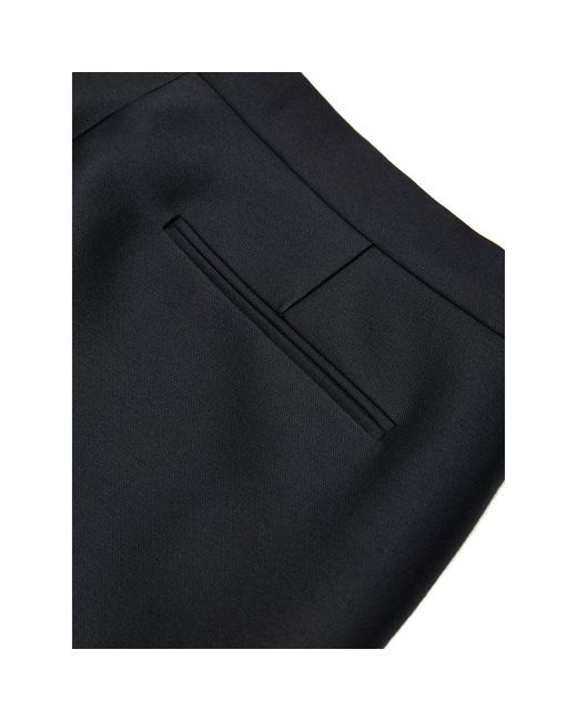 Gucci Blue Black Cotton Casual Pants
